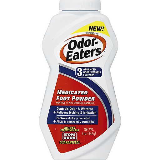 Odor-Eaters Foot Powder, Medicated 5 Oz