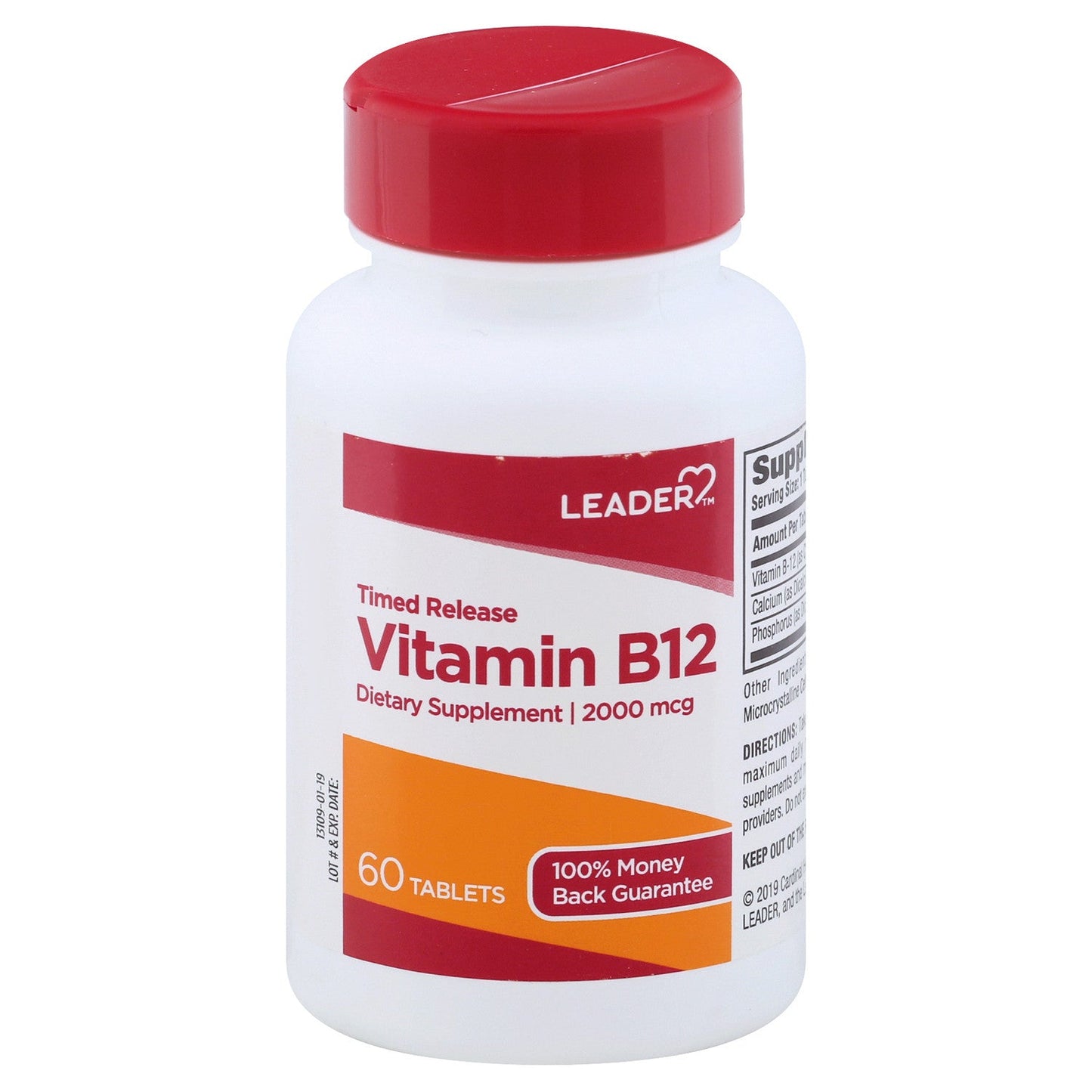Leader Vitamin B12, 2000 Mcg, Tablets