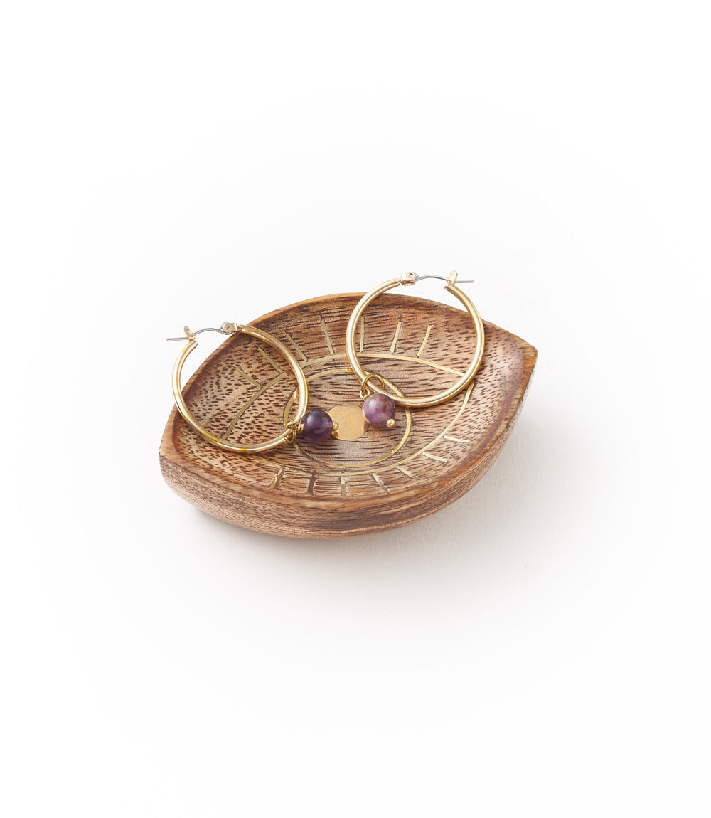 Drishti Evil Eye Trinket Dish - Brass inlay - Osadia Concept Store