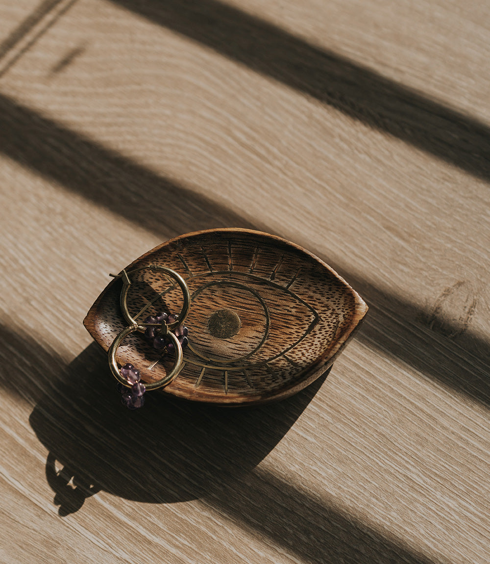 Drishti Evil Eye Trinket Dish - Brass inlay - Osadia Concept Store