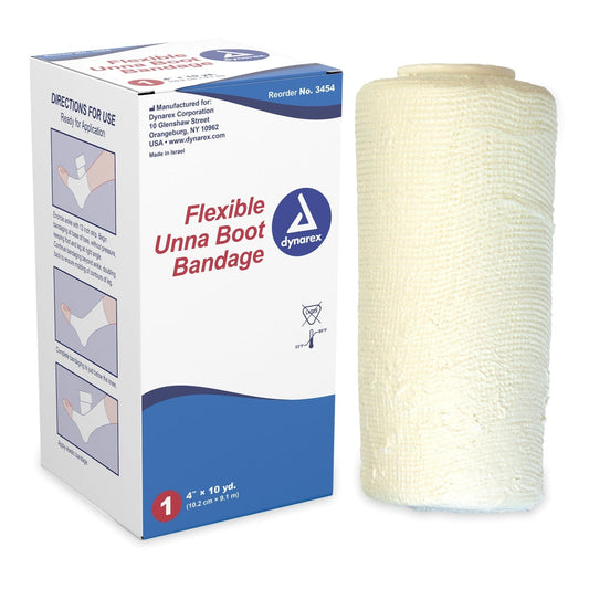Dynarex Unna Boot Flexible Non-Sterile Bandage 4"X10Yd