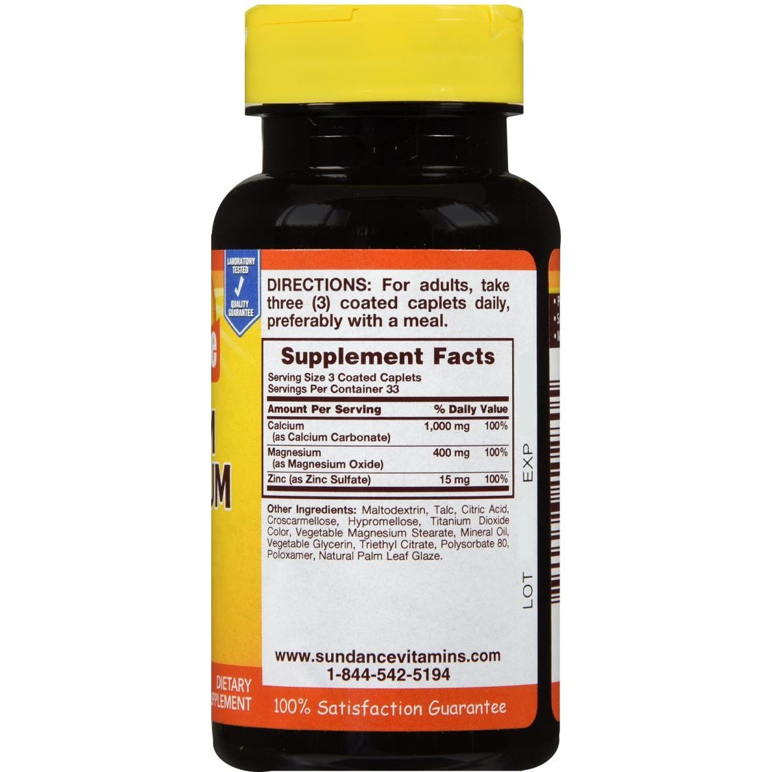Sundance Calcium 600 Mg + Vitamin D3 800 IU - 200 Coated Caplets