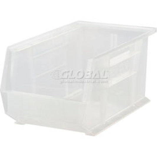 Quantum Storage Systems Plastic Stack & Hang Bin 8-1/4″”W X 13-5/8″”L X 8″”H Clear