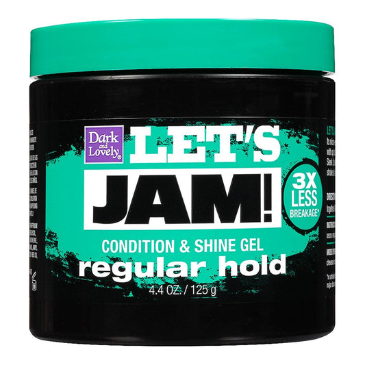 Dark and Lovely BL Lets Jam Condition & Shine Gel Regular Hold 4.4 Oz Jar