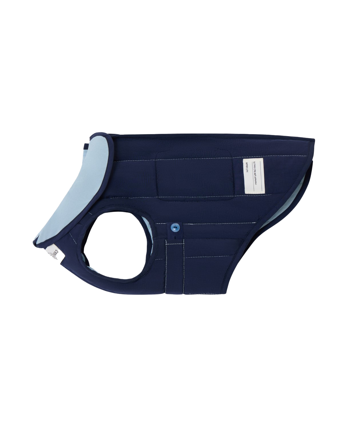 The Gemina | Reversible Quilted Dog Coat | Dawn Blue