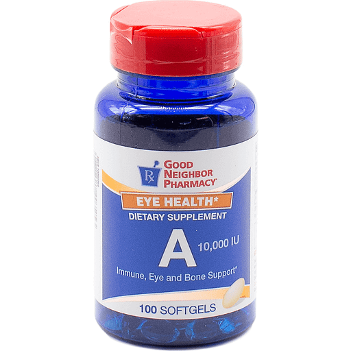Gnp Vitamin A 10 000 Unit Softgels 100ct
