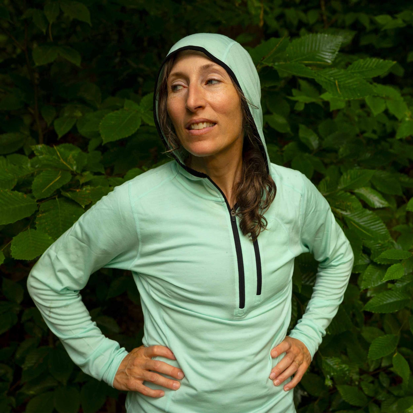 Women's 1/4 Zip Merino Sun Hoodie - Microweight - Osadia Concept Store