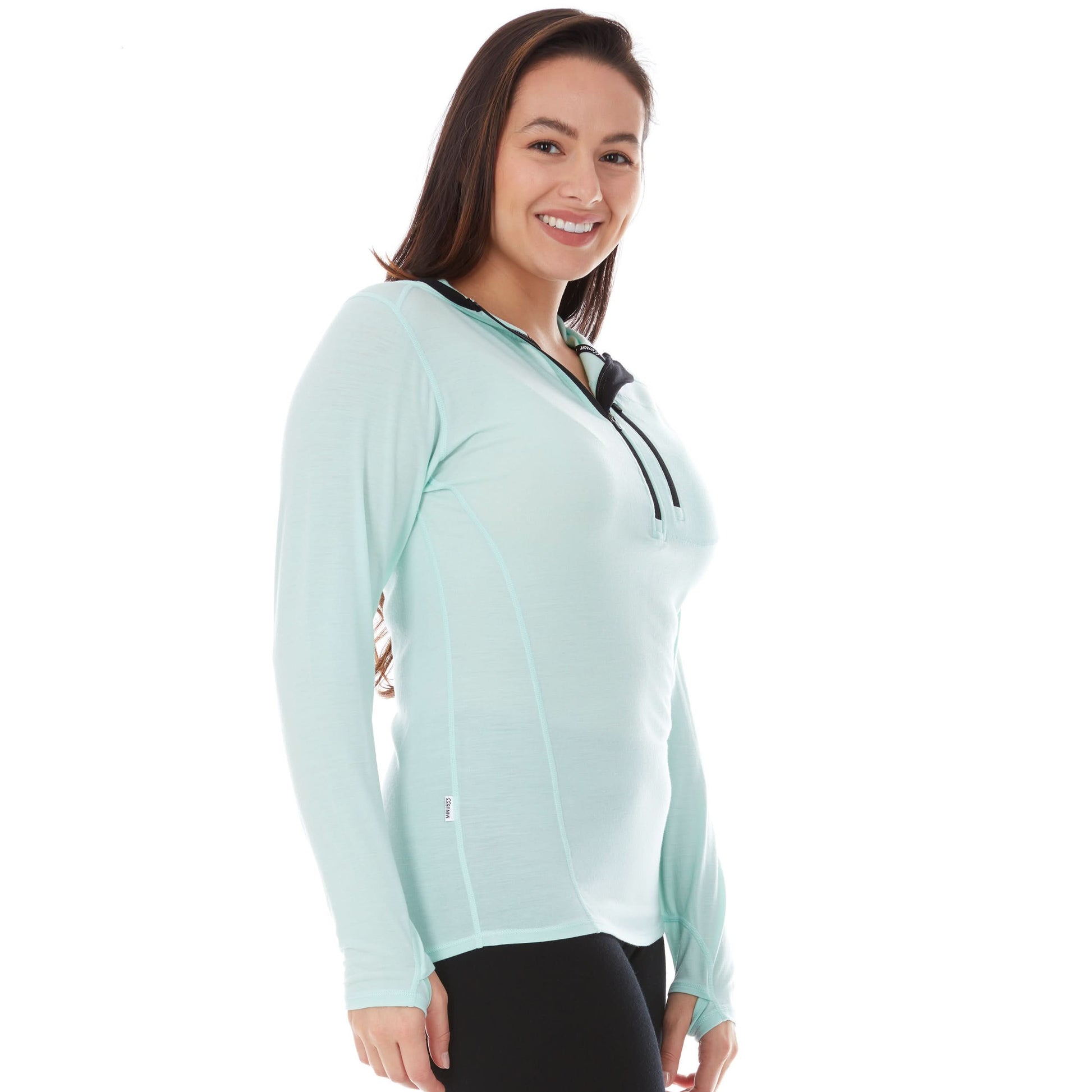 Women's 1/4 Zip Merino Sun Hoodie - Microweight - Osadia Concept Store