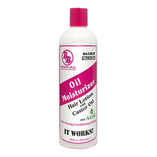 Bronner Bros BB Oil Moisturizer Hair Lotion Maximum Strength - 12 Oz