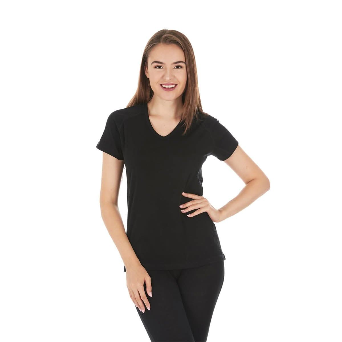 Microweight Women's Wool V-Neck T-Shirt - Woolverino - Osadia Concept Store