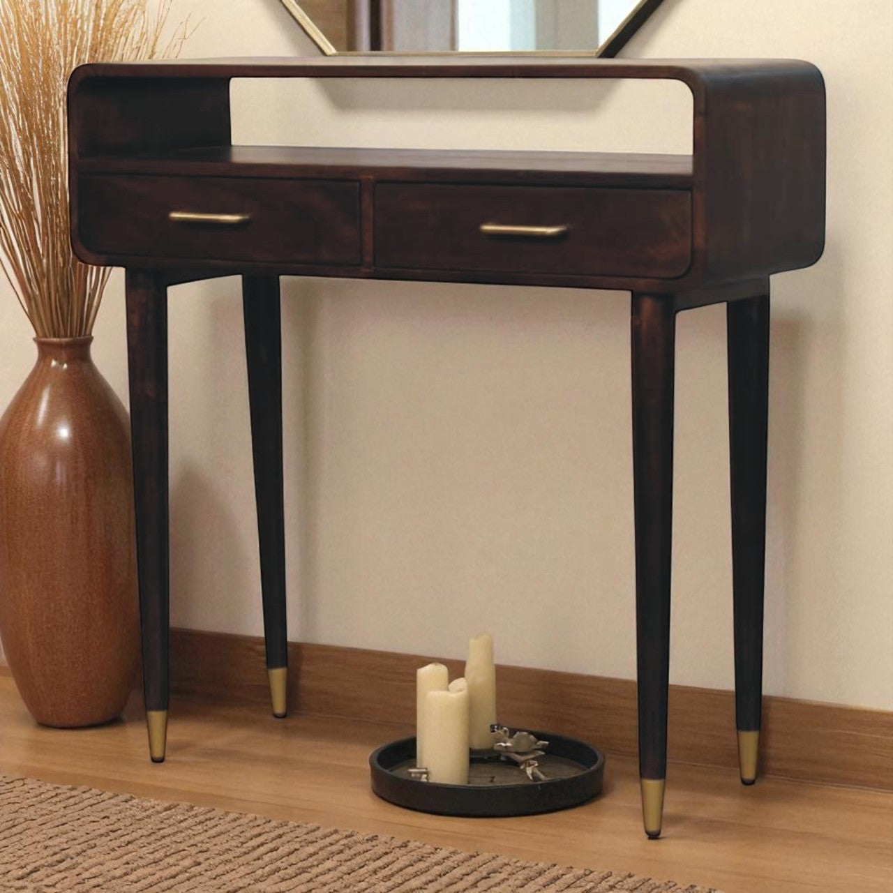 Solid Wood Apollo Loop Console Desk