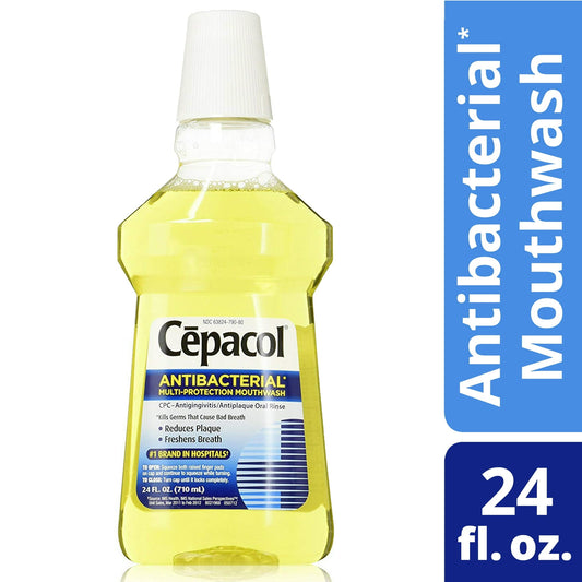 Cepacol Antibacterial Mouthwash, Gold, 24 Oz