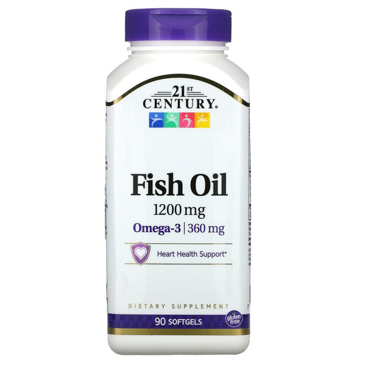 21st Century Fish Oil, 1200 Mg, Maximum Strength, Softgels