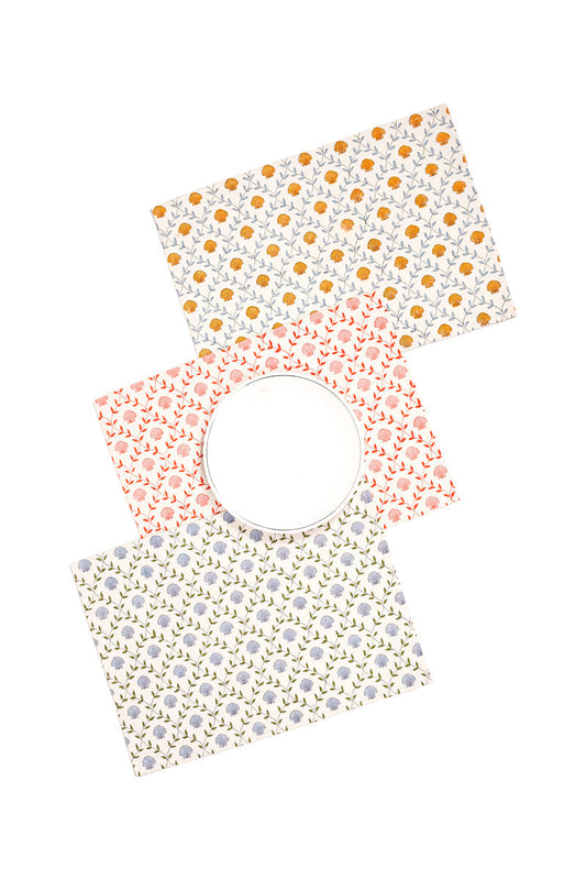 Seashell Blockprint Placemat