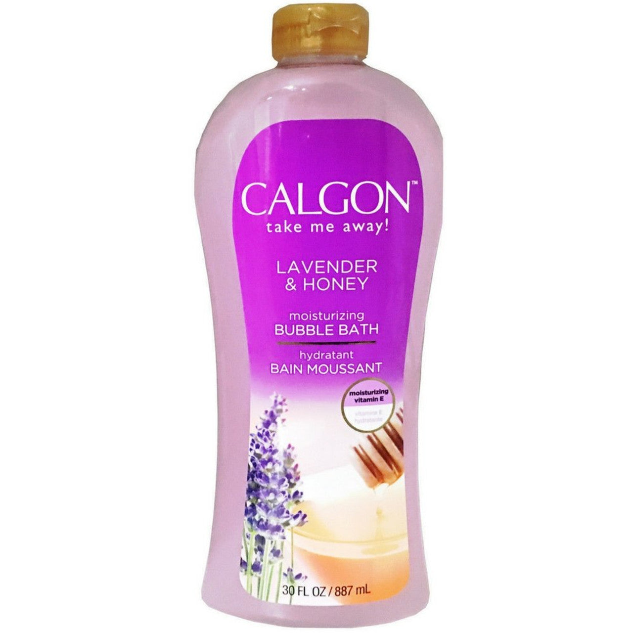 Calgon Bubble Bath, Skin Silkening, Lavender Vanilla 30 Oz