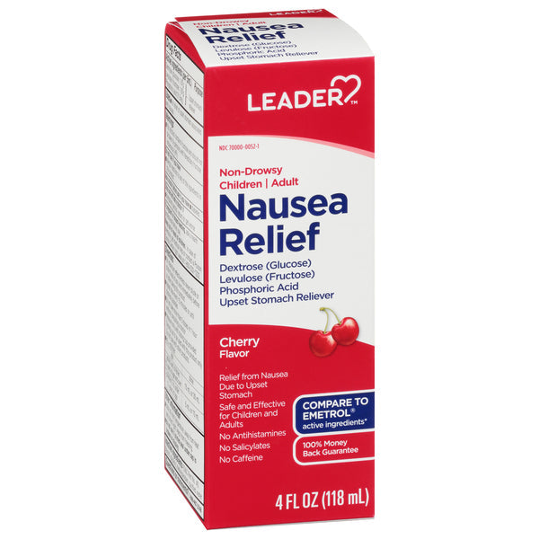 Leader Nausea Relief Children And Adult Cherry Flavor 4 Oz