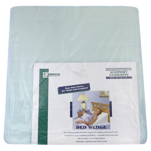 Essential Medical Supply Elevating Foam Bed Wedge For User Comfort And Support, 10 Inch