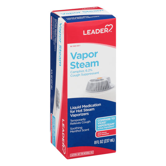 Leader Health Care Vapor Steam, Menthol Scent, 8 Oz