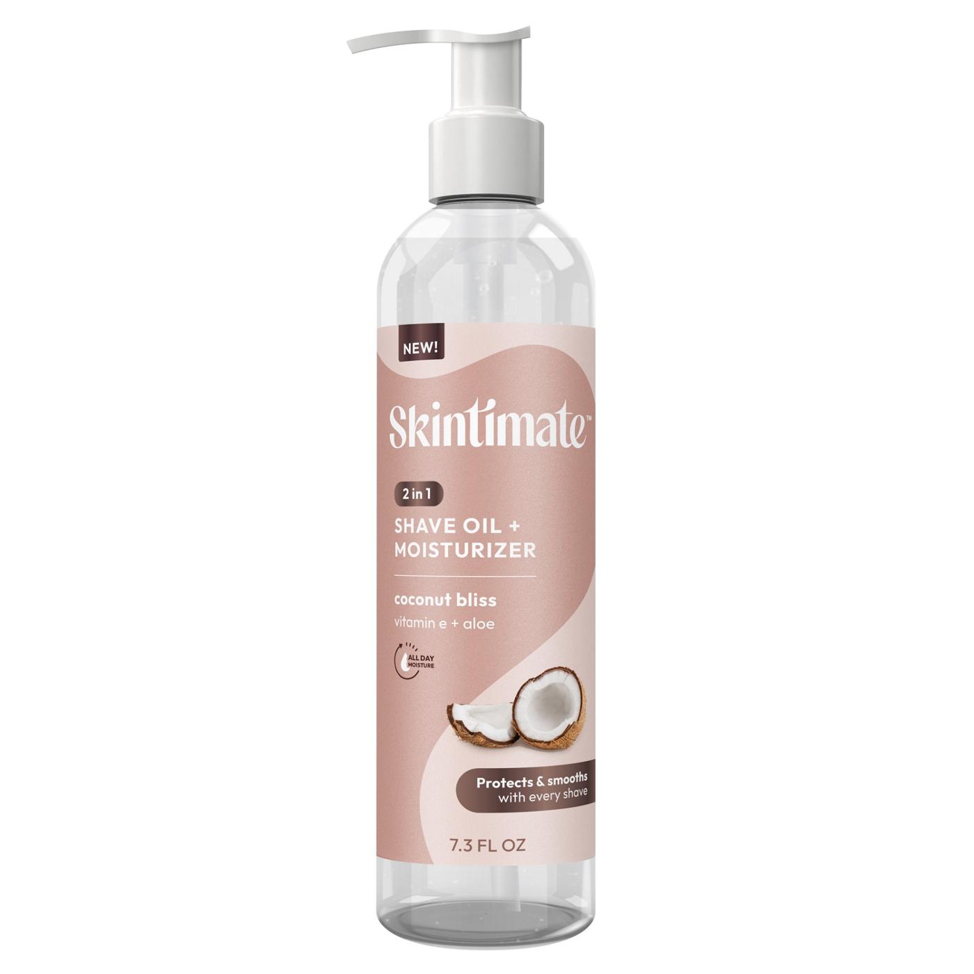Skintimate 2 In 1 Coconut Bliss Shave Oil + Moisturizer 7.3 Fl Oz