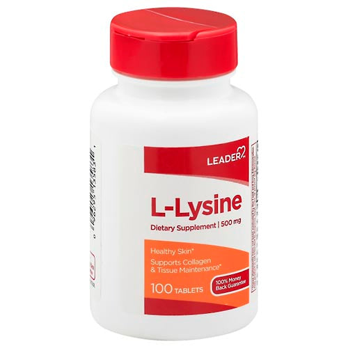 Leader L Lysine Supplement 500 Mg Tablets