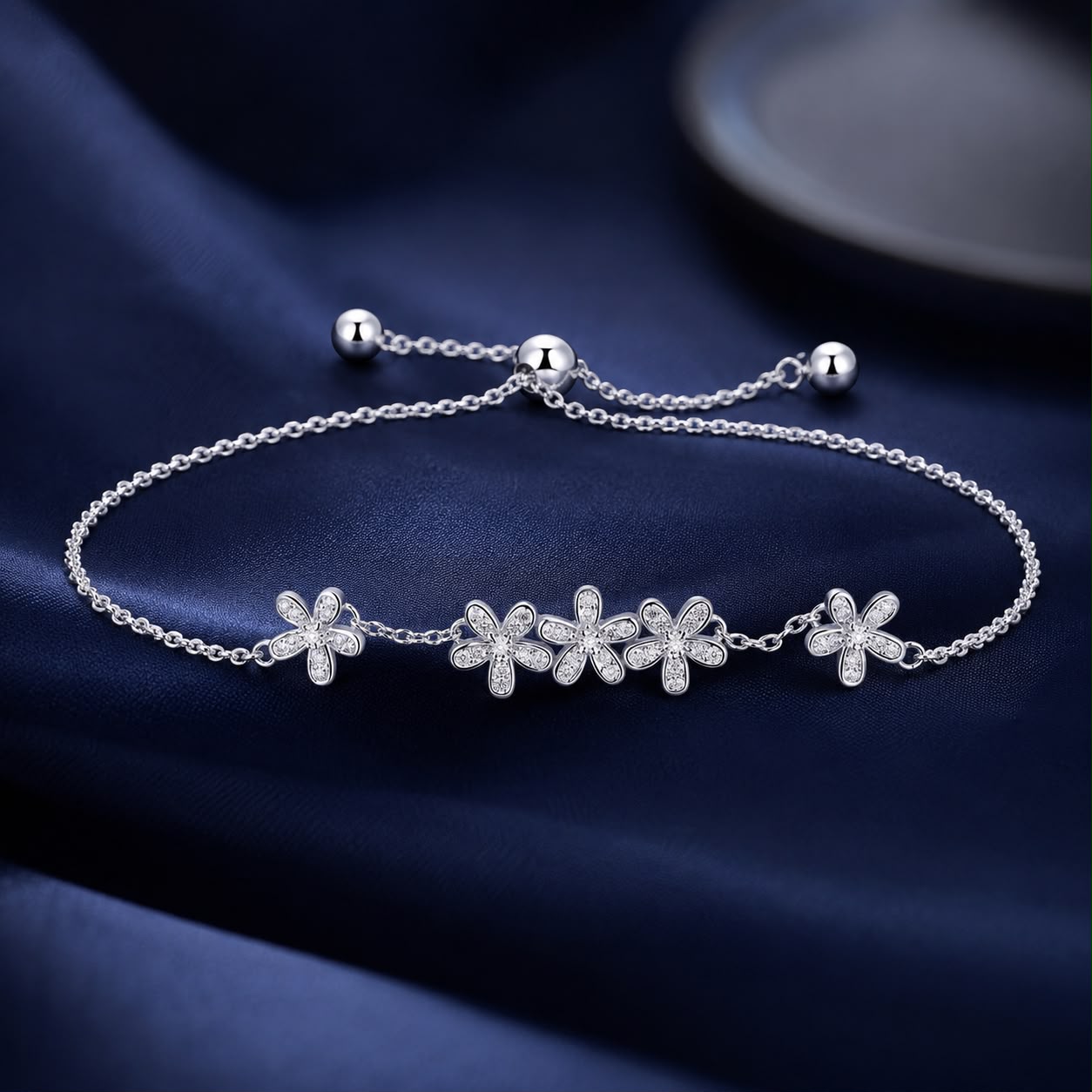 925 Sterling Silver Bracelet 22cm for Women