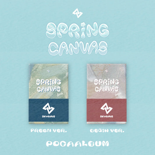 Sevenus 1st Mini Album  - Spring Canvas (Pocaalbum Ver.)