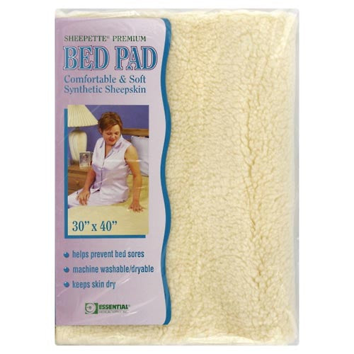 Essential Medical Supply Bed Pad Sheepette Synthetic Sheepskin 30 X 40 In