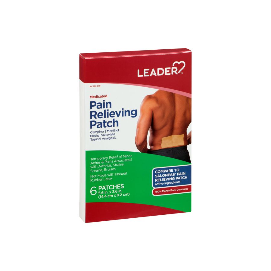 Leader Medicated Pain Relieving Patch 6 Patches