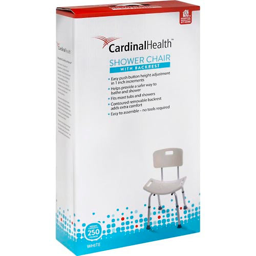 Cardinal Health Shower Chair With Back White