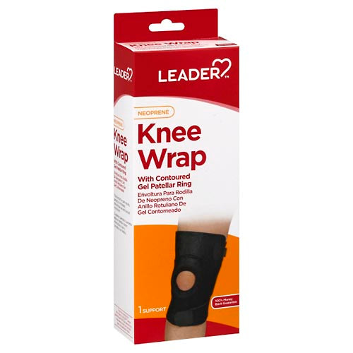 Leader Neoprene Reinforced Patella Knee Wrap, One Size Fits Most