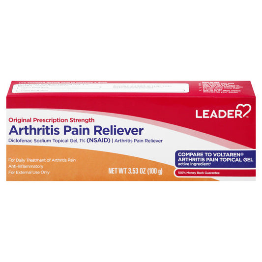 Leader Original Arthritis Pain Reliever Relief Gel 3.53 Oz 096295139754VL