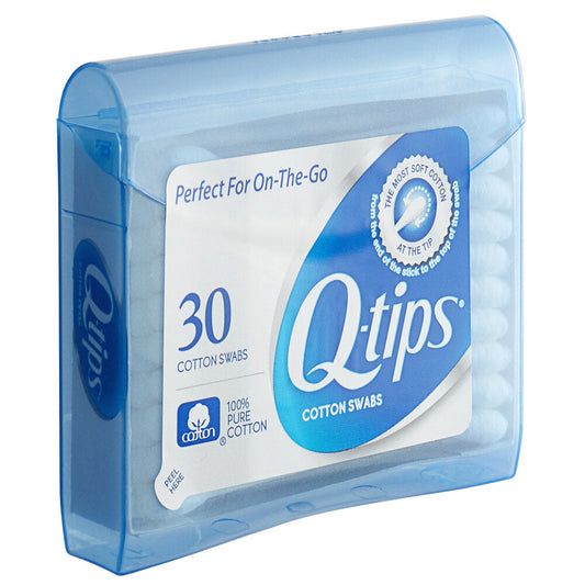 Q-tips Cotton Swabs Purse Pack 30 Ct