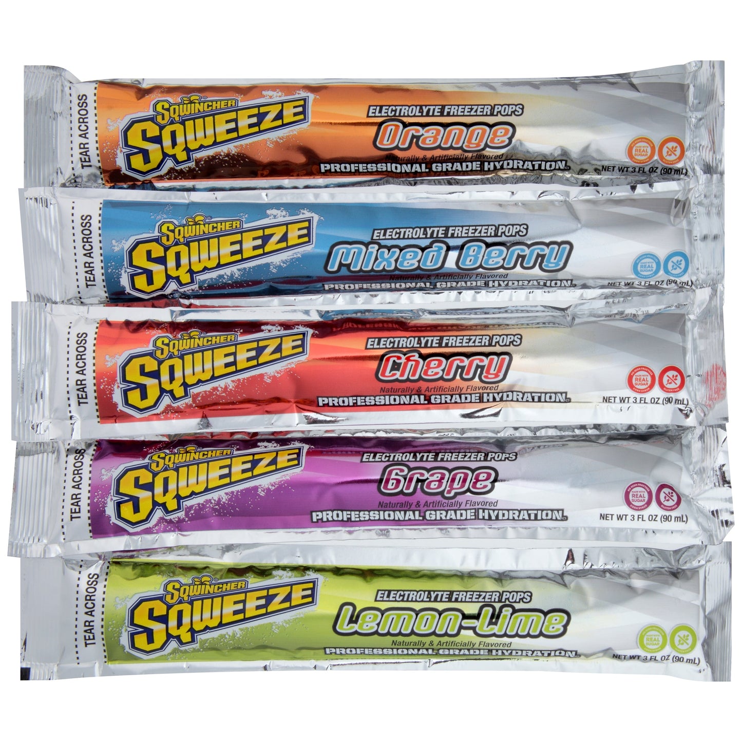 Sqwincher Assorted Flavor Electrolyte Freezer Pops