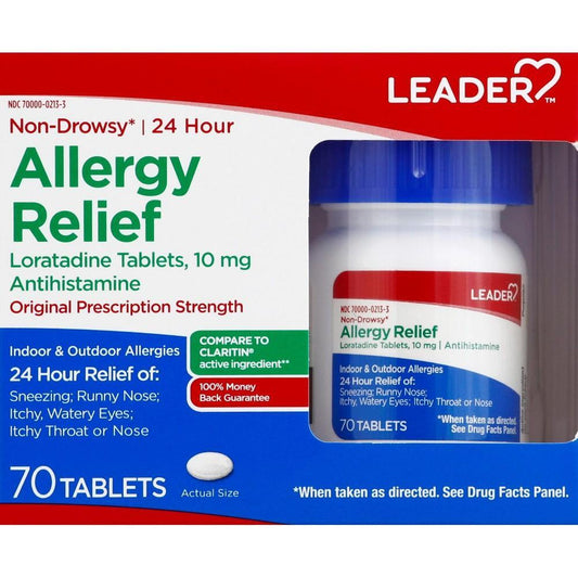 Leader 10 Mg Original Prescription Strength Non-Drowsy Allergy Relief