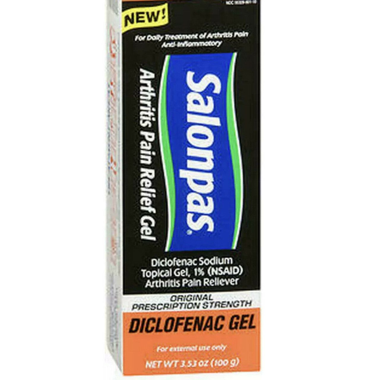 Salonpas Original Prescription Strength Diclofenac Arthritis Pain Relief Gel 3.53 Oz