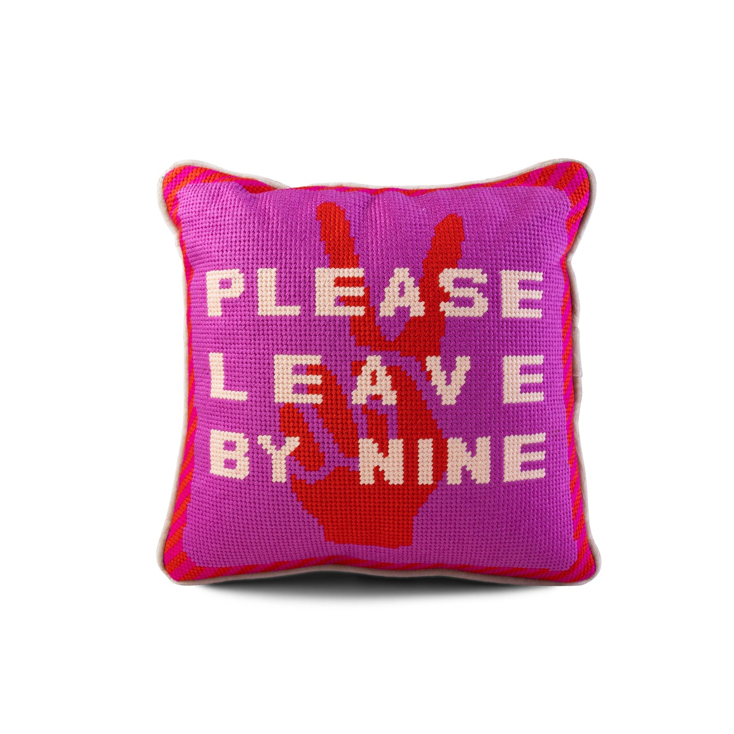 Leave by Nine Needlepoint Pillow - Osadia Concept Store