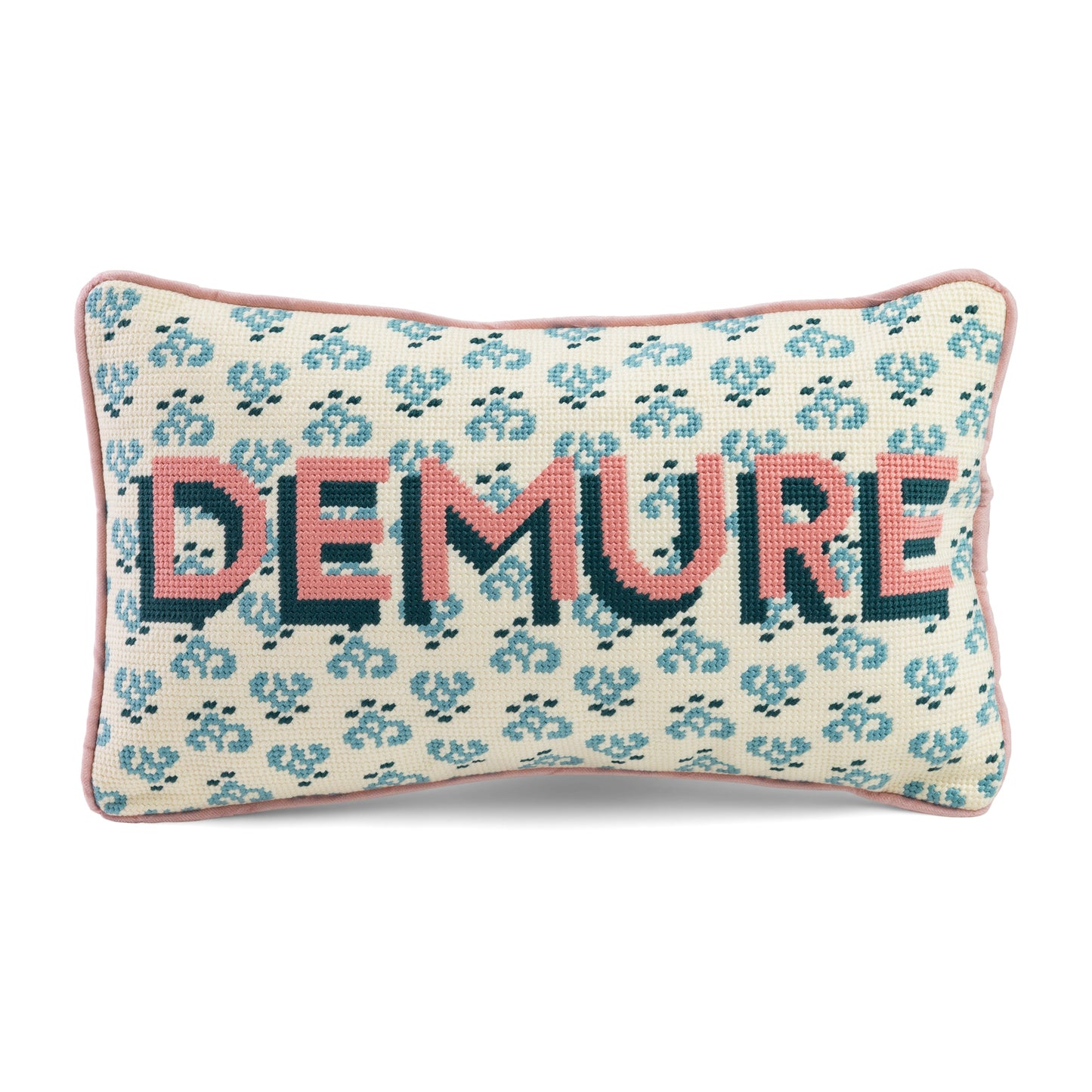 Demure Needlepoint Pillow