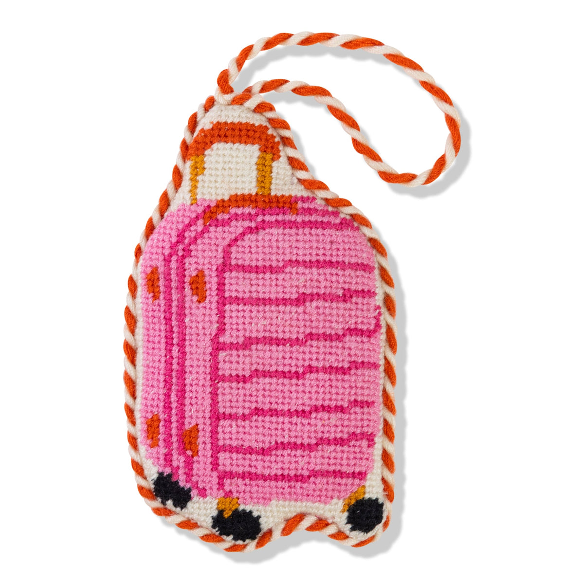 Needlepoint Icon Ornament - Luggage