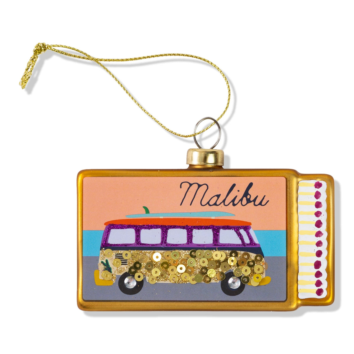 Matchbook Ornament - Malibu