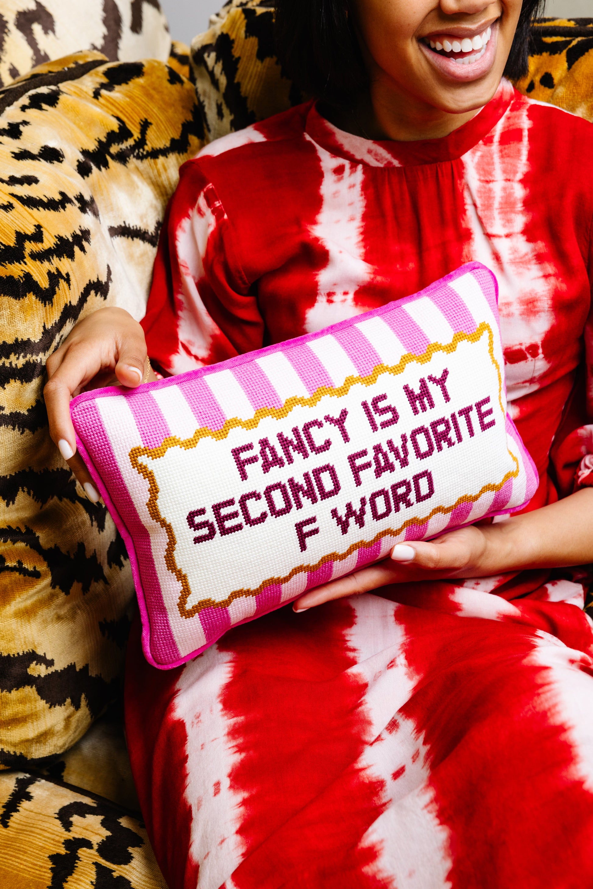 Fancy Needlepoint Pillow - Osadia Concept Store