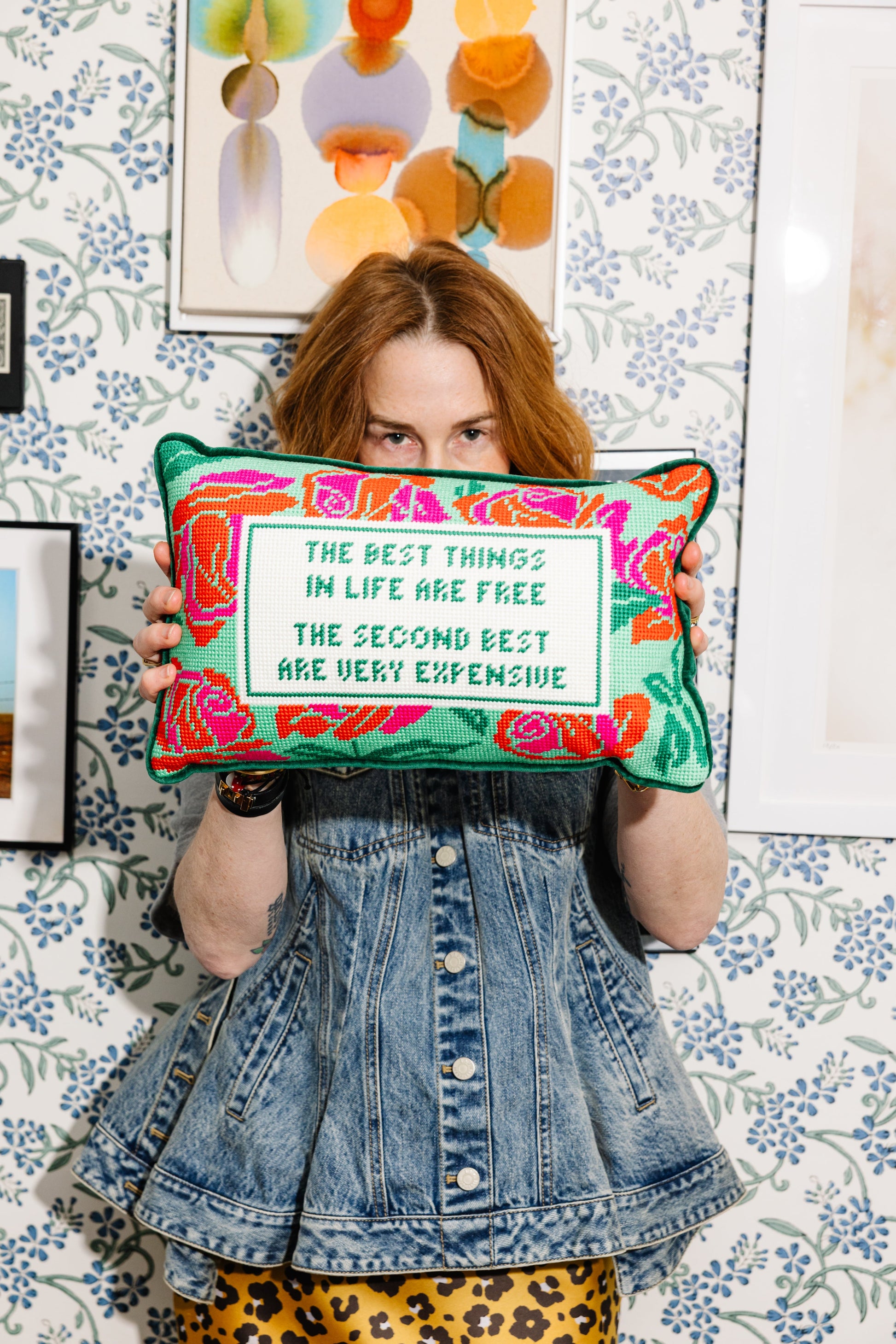 Expensive Needlepoint Pillow - Osadia Concept Store