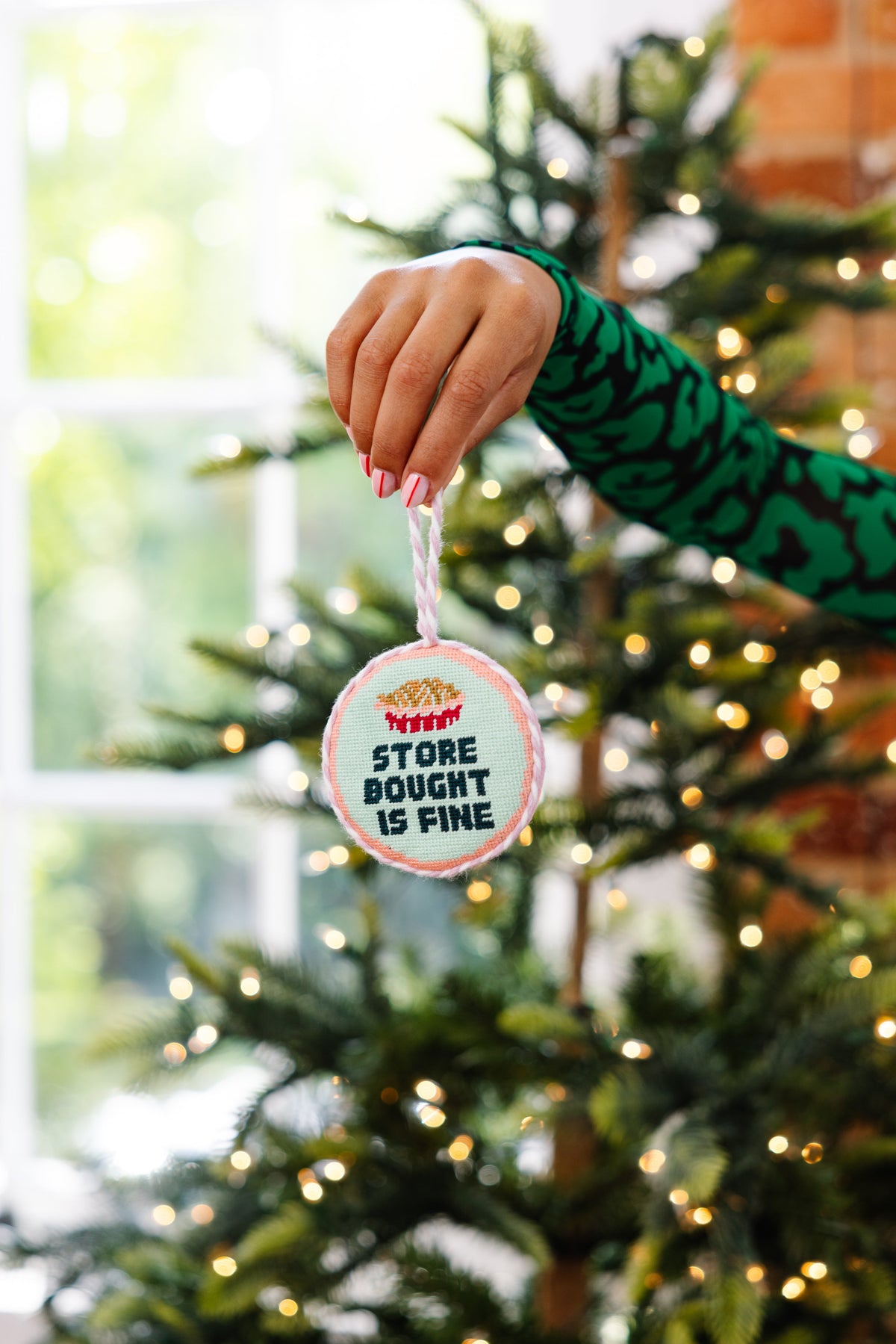 Needlepoint Ornament - Store Bought