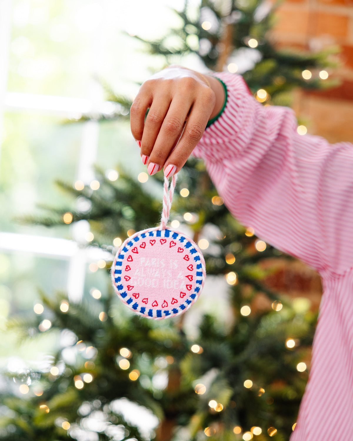 Needlepoint Ornament - Paris
