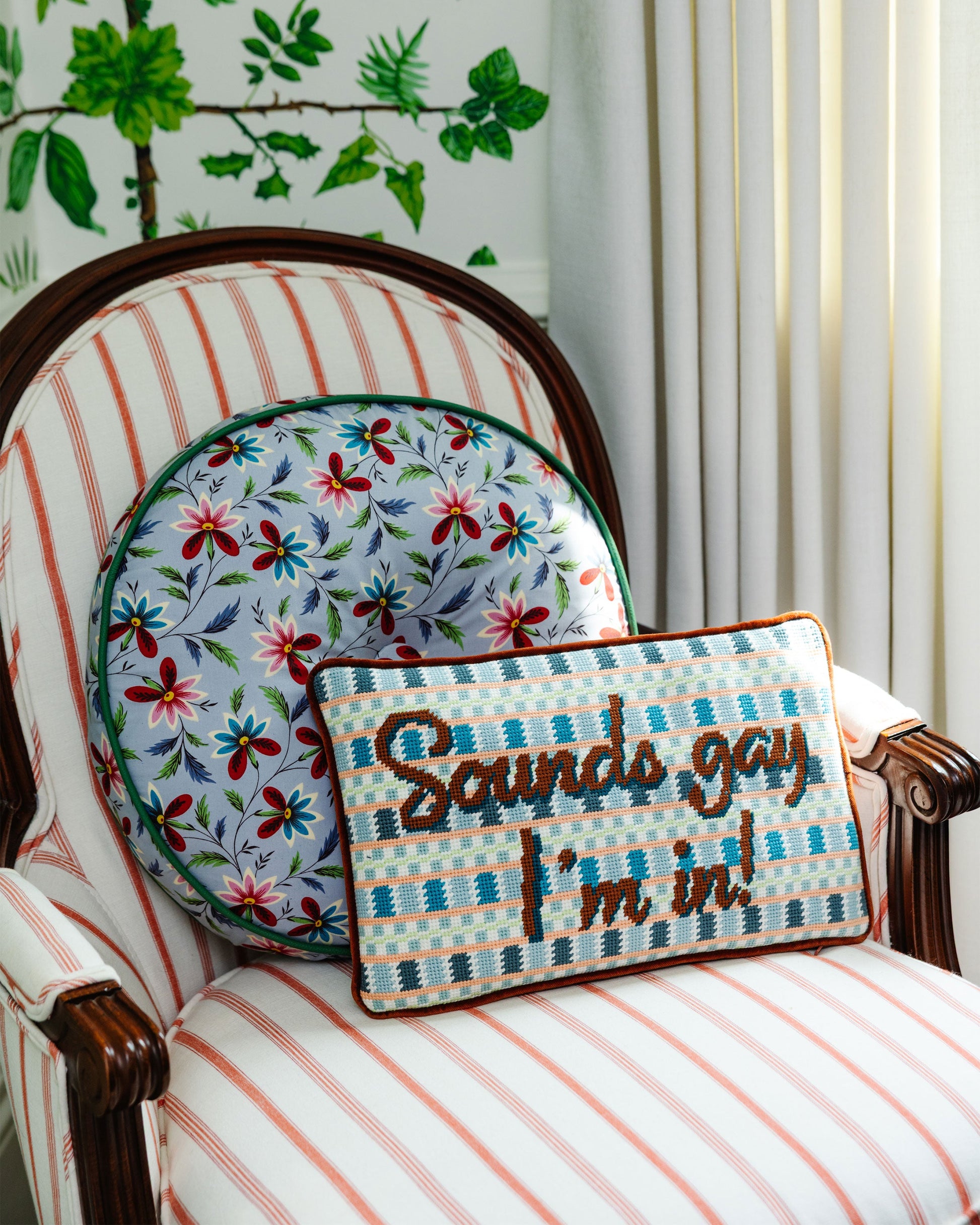 Sounds Gay Needlepoint Pillow - Osadia Concept Store