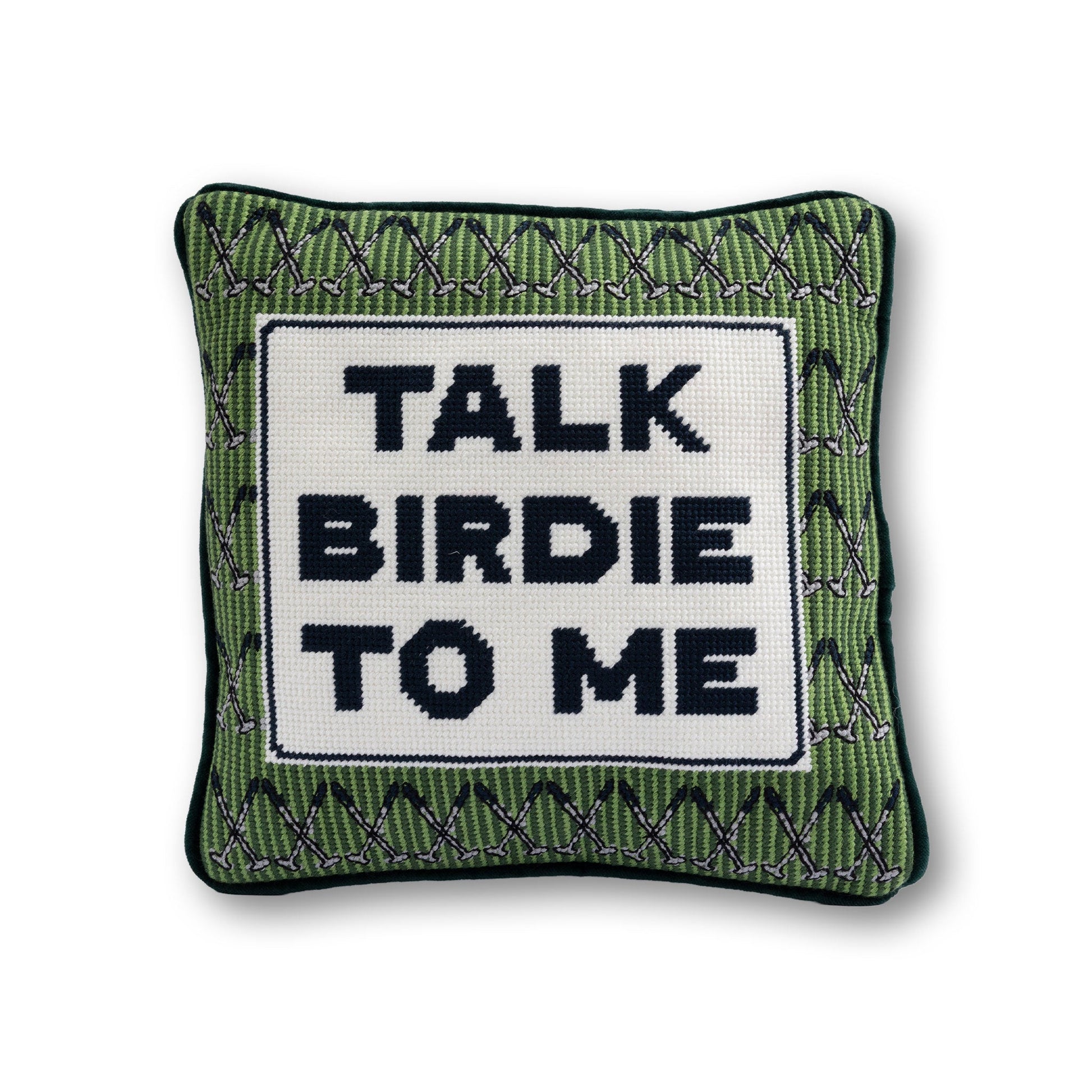 Talk Birdie To Me Needlepoint Pillow - Osadia Concept Store