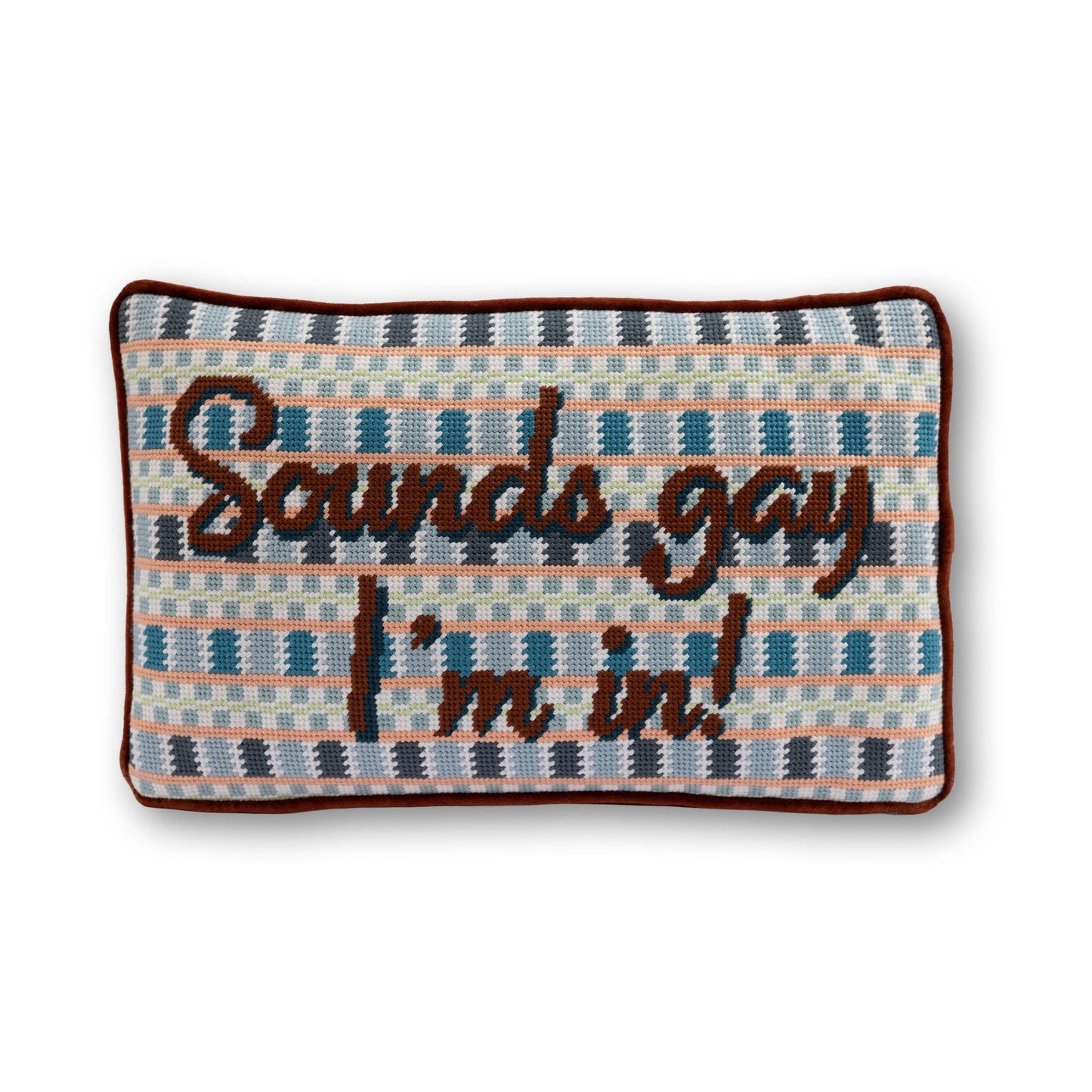 Sounds Gay Needlepoint Pillow - Osadia Concept Store