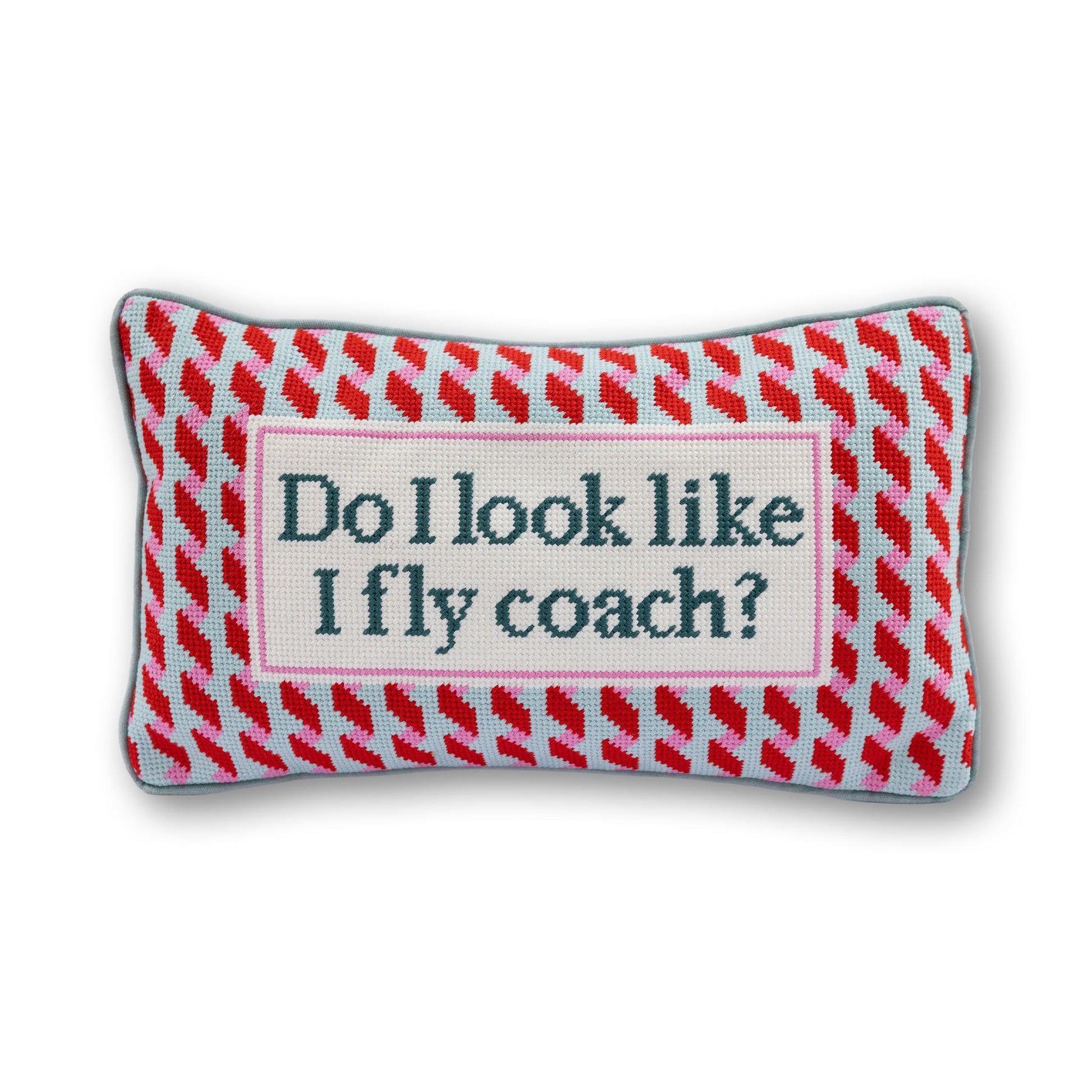 Fly Coach Needlepoint Pillow - Osadia Concept Store