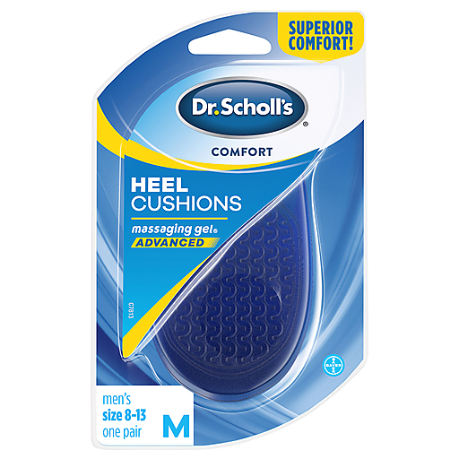Dr Scholl's Comfort Heel Cushions For Men, 1 Pair, Size 8-13