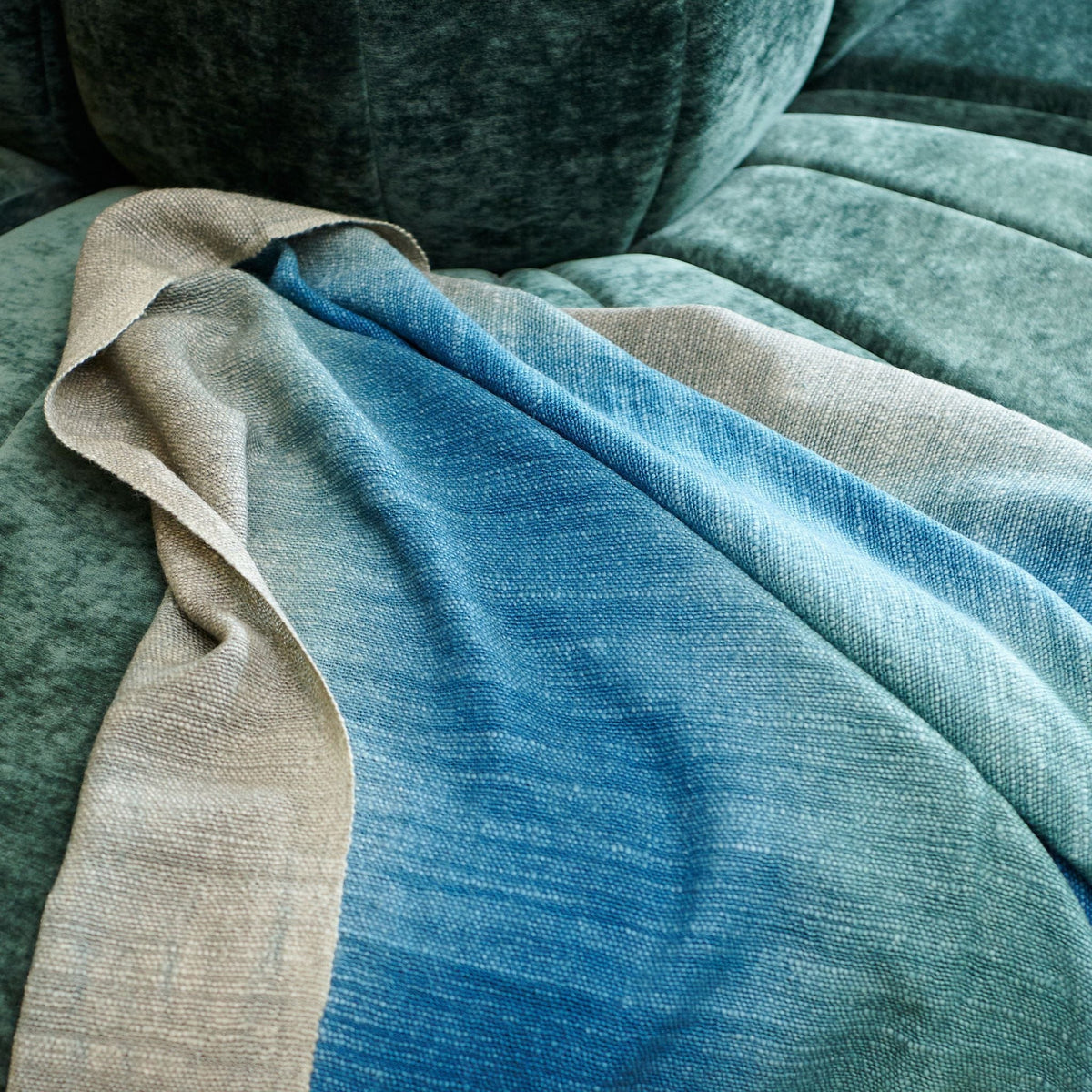 Handwoven Merino Throw Blanket in Serene Shades