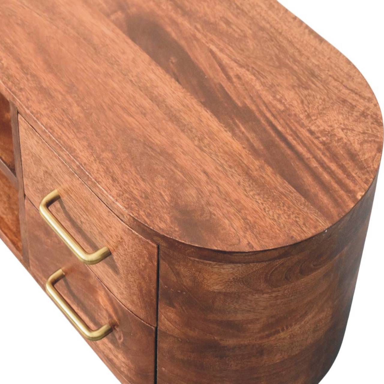 Solid Wood Jetson Curve Media Console